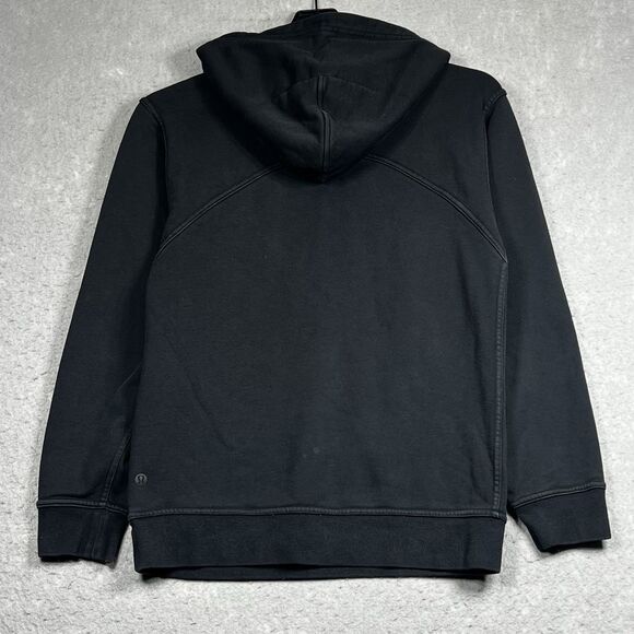 Lululemon All Yours Hoodie Womens Size 4 Black Fleece Pullover Sweatshirt - Picture 7 of 10